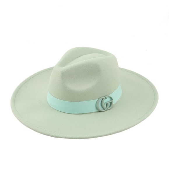 •Glam On• Felt Fedora Logo Hat (Red Edition) - Picture 3 of 14